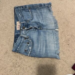 Denim Frayed Hem Women's Jeans